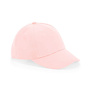 Junior Organic Cotton 5 Panel Cap - Powder Pink