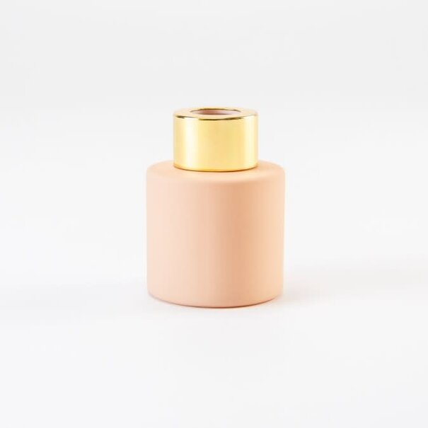 Parfumflesje Cylinder Blush met gouden schroefdop - 50ml
