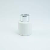 Parfumflesje Cylinder White met zilveren schroefdop - 50ml