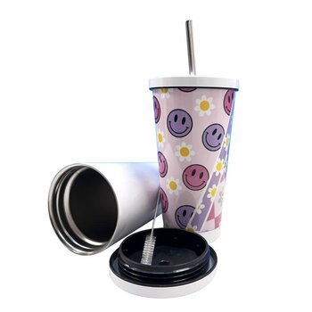 Subli-Print | Sublimatie Thermo-Tumbler To-Go with Straw