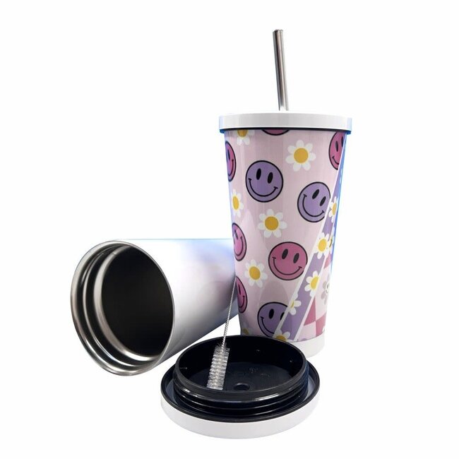 Sublimatie Thermo-Tumbler To-Go with Straw