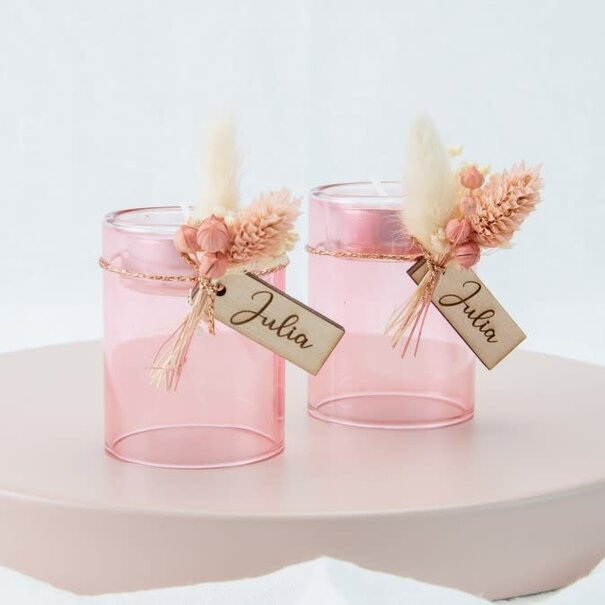 Theelichthouder Dubbelwandig - Blush