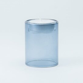 Theelichthouder Dubbelwandig - Blauw