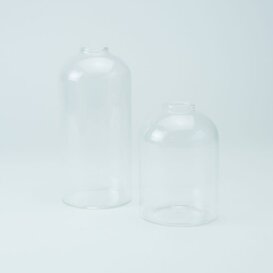 Set Van 2 Glazen Vazen - Transparant