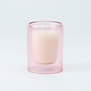 Dubbelwandig Glaasje Met Kaars - Blush (klein)
