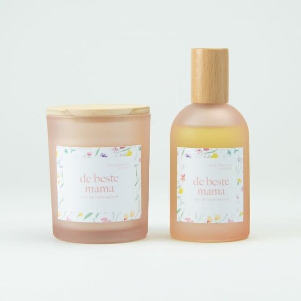 Luxegiftbox Geurkaars & Roomspray Gevuld - Simply The Best (Blush)