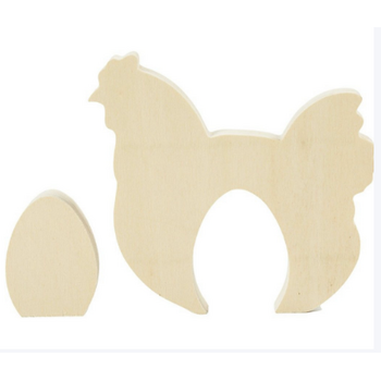 Creativ Company | 2 in 1 figuur - Kip met ei