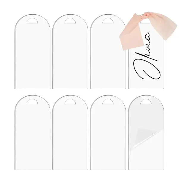 TeckwrapCraft | Arch Acrylic Cards (8 pcs/set) - White