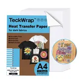 Inkjet Heat Transfer Paper - Glitter Blue A4 (15 stuks)