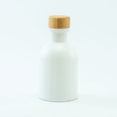 Luxe flesje Wit - Houten Dop 50ml
