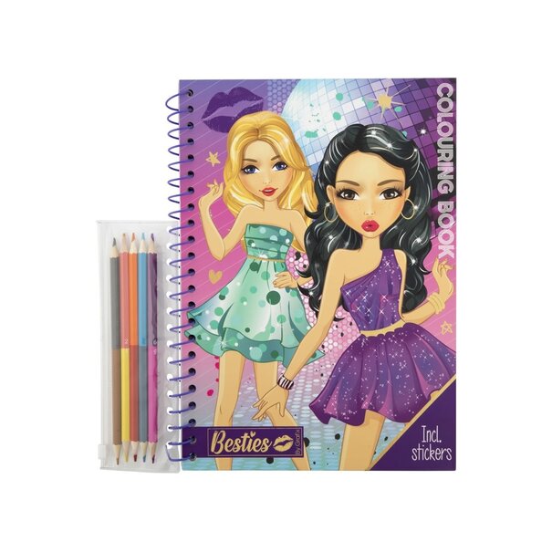 Besties | Fashion Colouring book A4