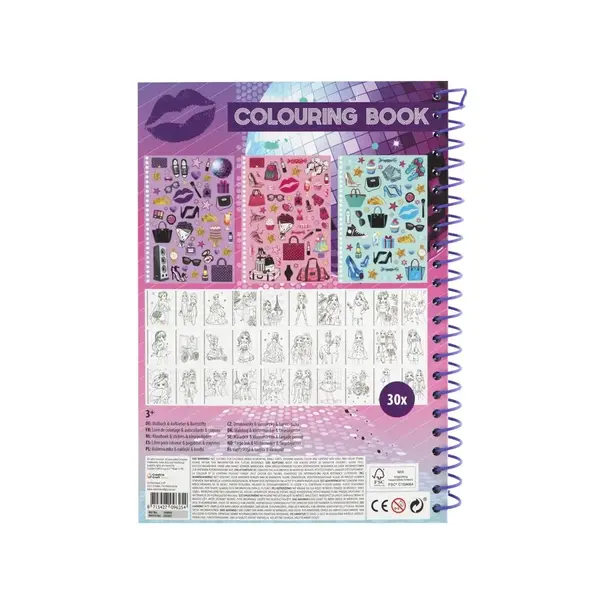 Besties | Fashion Colouring book A4