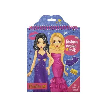 Besties | Fashion Design Book (Blue)