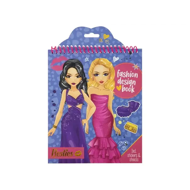 Besties | Fashion Design Book (Blue)