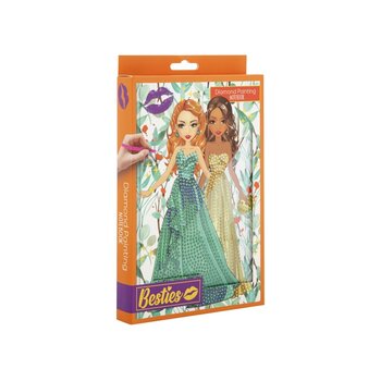 Besties | Diamond Painting A5 Hardcover Notebook (Orange)