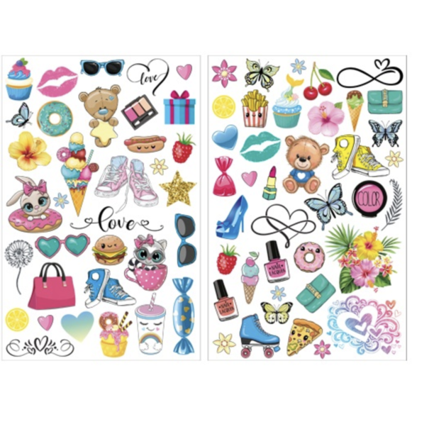 Besties | Fashion Tattoo Set (Yellow)