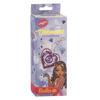 Besties | Fashion Diamond Painting Keyring - Heart