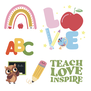 Textieltransfer DTF Set "Teacher"