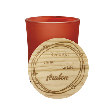 Feeërieke | Bedankt om mij te laten stralen - Geurkaars frosted Terracotta LARGE