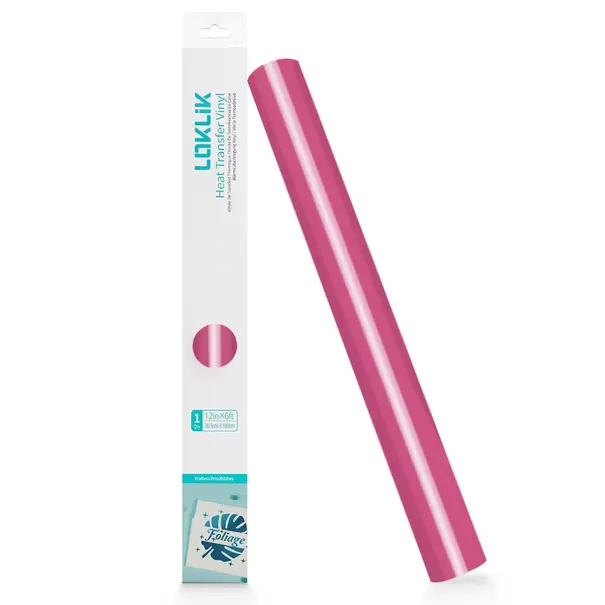 Loklik | LOKLiK Heat Transfer Vinyl Basic - Pink - 30.5cm x 180cm