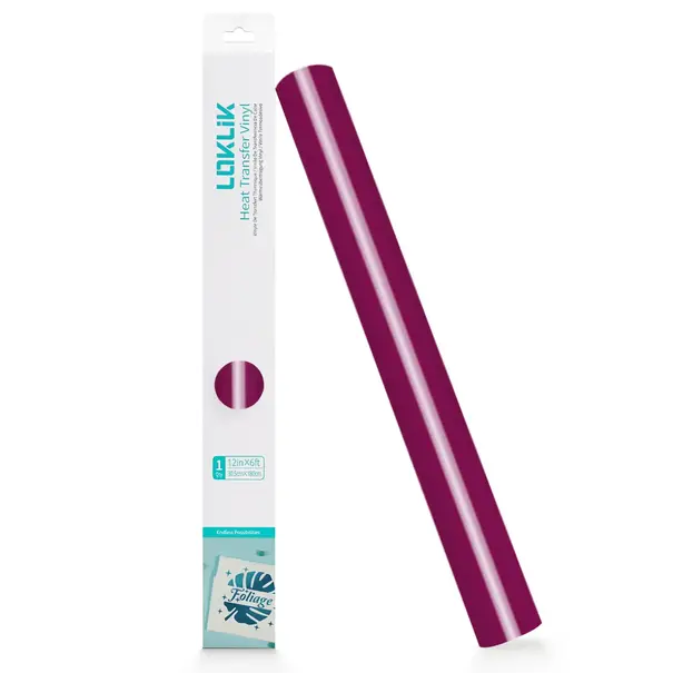 Loklik | LOKLiK Heat Transfer Vinyl Basic - Rose Red - 30.5cm x 180cm