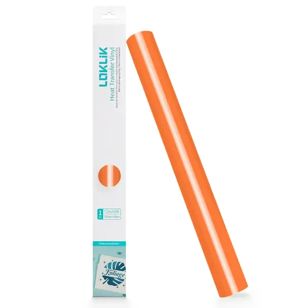 Loklik | LOKLiK Heat Transfer Vinyl Basic - Orange - 30.5cm x 180cm