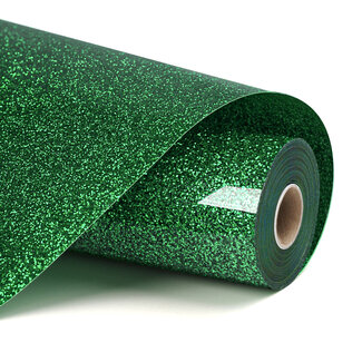 Loklik | LOKLiK Heat Transfer Vinyl Glitter - Green - 30.5cm x 90 cm