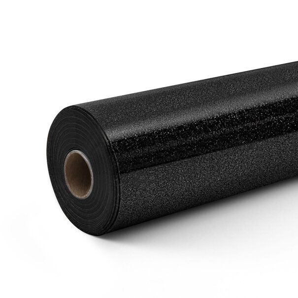 Loklik | LOKLiK Heat Transfer Vinyl Glitter - Black - 30.5cm x 90 cm