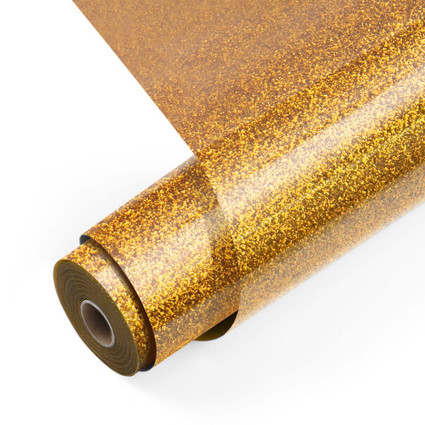 Loklik | LOKLiK Heat Transfer Vinyl Glitter - Gold - 30.5cm x 90 cm