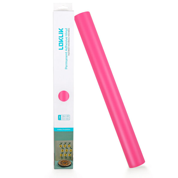 Loklik | LOKLiK Permanent Adhesive Vinyl Matte - Pink - 30.5cm x 180 cm