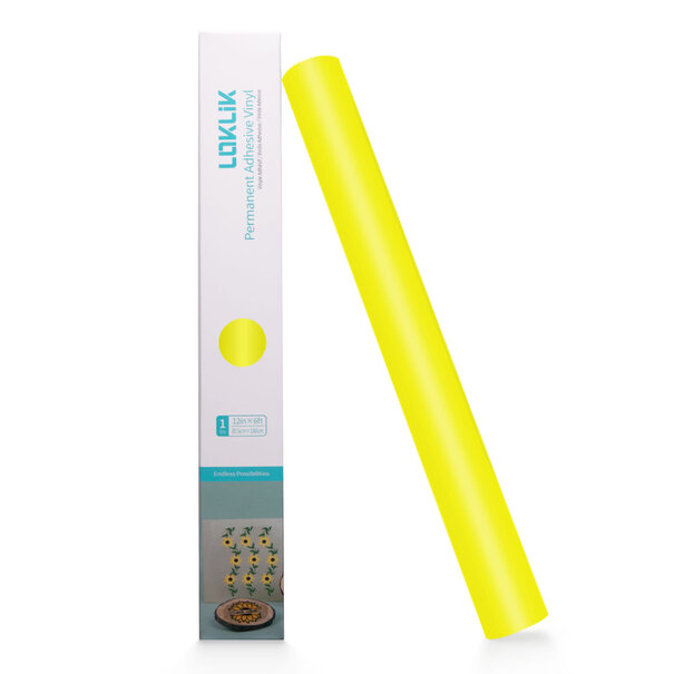 Loklik | LOKLiK Permanent Adhesive Vinyl Matte - Lemon Yellow - 30.5cm x 180 cm