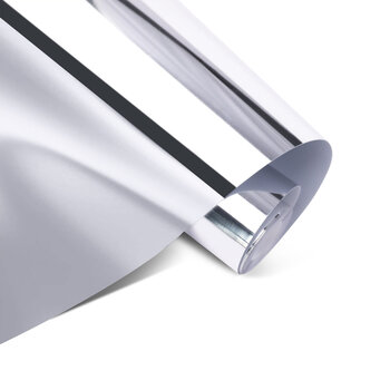 Loklik | LOKLiK Permanent Adhesive Vinyl Mirror Metallic - Silver - 30.5cm x 180 cm