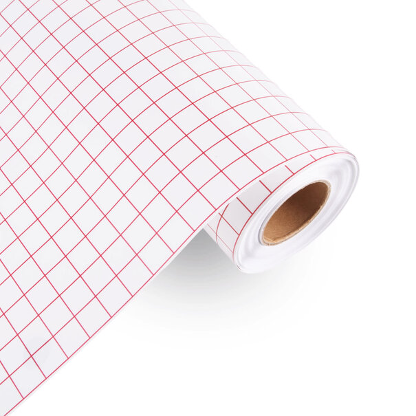Loklik | LOKLiK Grid Transfer Tape Roll - Red - 30cm x 300 cm