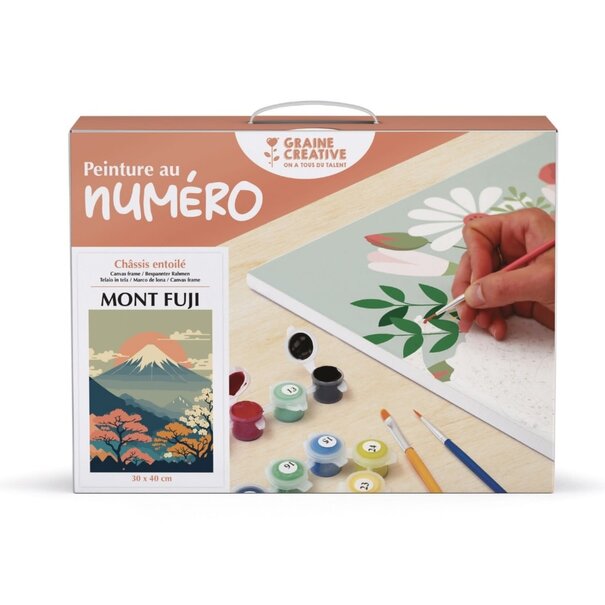 Graine Creative | Schilderen op nummer - Fuji Berg (30cm x 40cm)