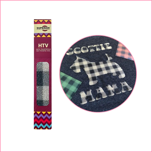 Glamour Flexfolie Mini Roll - GM13 Tartan Blue (30,5cm x 50cm)