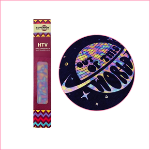 Glamour Flexfolie Mini Roll - GM18 Holo Sky  (30,5cm x 50cm)