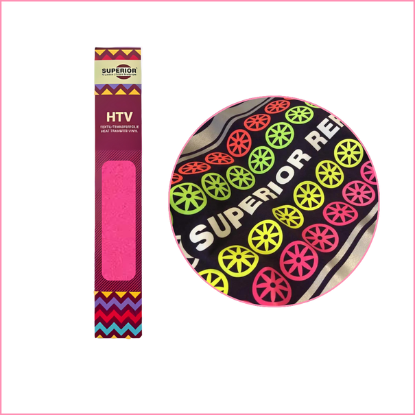 Superior | Reflex Flexfolie Mini Roll - RX460 Neon Pink  (30,5cm x 50cm)