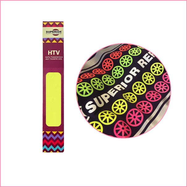 Superior | Reflex Flexfolie Mini Roll - RX440 Neon Yellow  (30,5cm x 50cm)