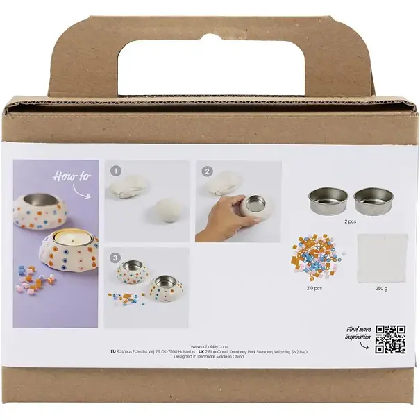 Creativ Company | Mini Hobbyset Boetseren - Kaarsenhouders