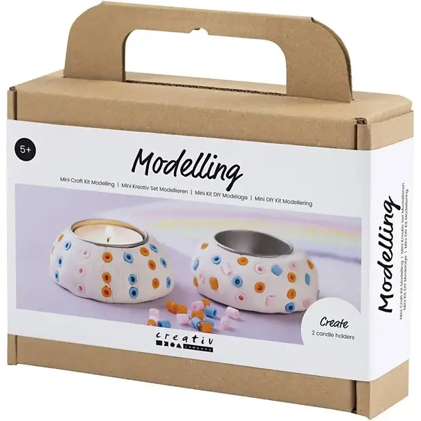 Creativ Company | Mini Hobbyset Boetseren - Kaarsenhouders