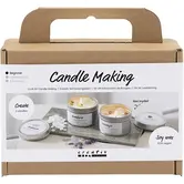 Mini Hobbyset Kaarsgieten - Sojakaars met Kristallen