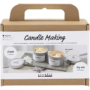 Mini Hobbyset Kaarsgieten - Sojakaars met Kristallen