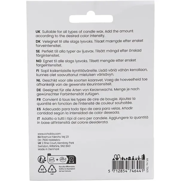 Creativ Company | Kaarsenverf - Donkerrood