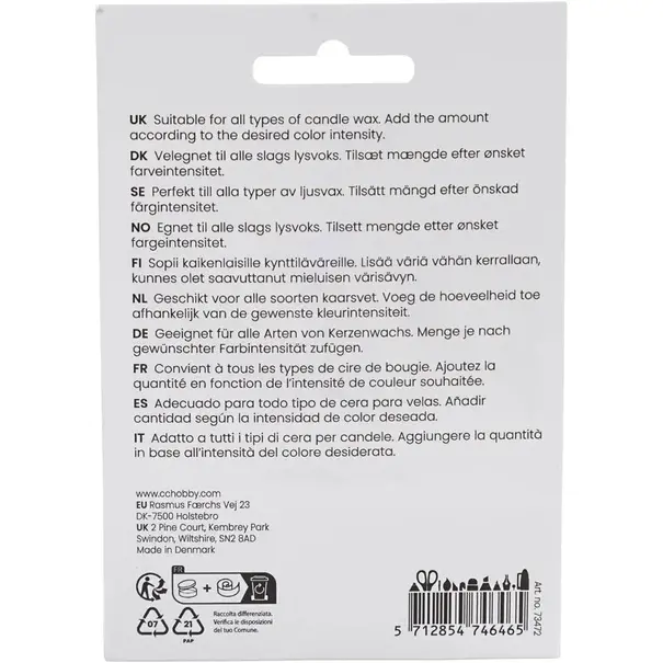 Creativ Company | Kaarsenverf - Geel