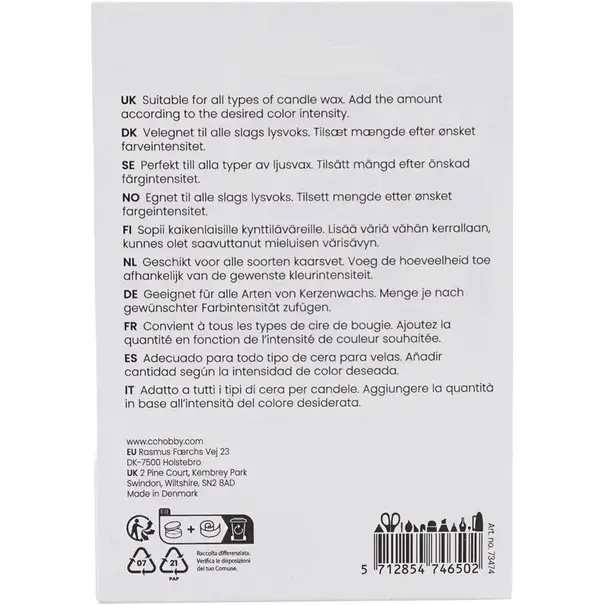 Creativ Company | Kaarsenverf - Crème