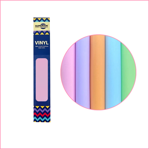 Superior | Matte Superior Vinyl Mini Roll - 4163 Pastel Red (30,5cm x 61cm)