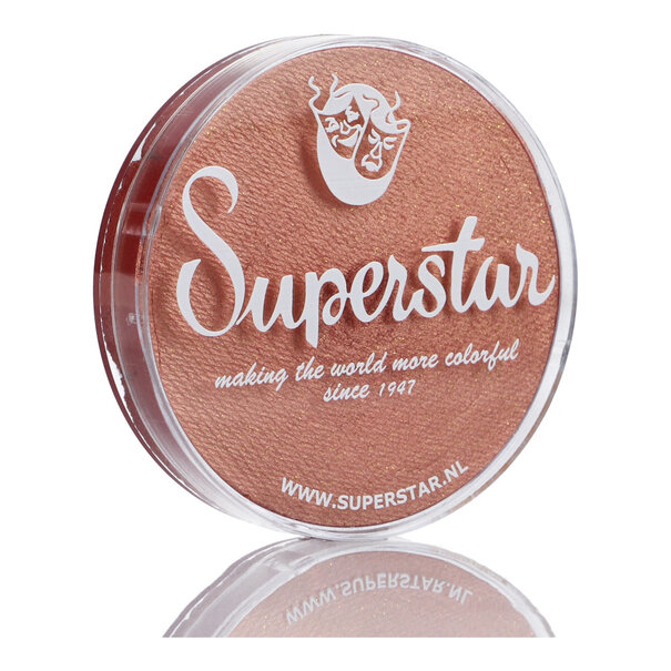 Superstar | Aqua Face- and Bodypaint - Rose Peach with glitter (Shimmer)  45gr