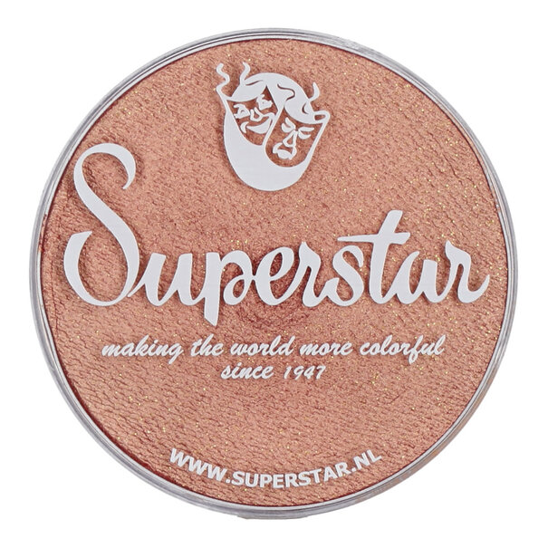 Superstar | Aqua Face- and Bodypaint - Rose Peach with glitter (Shimmer)  45gr