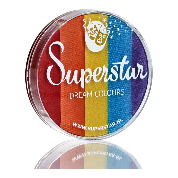 Superstar | Dream Colours Aqua Face- and Bodypaint - Rainbow  45gr
