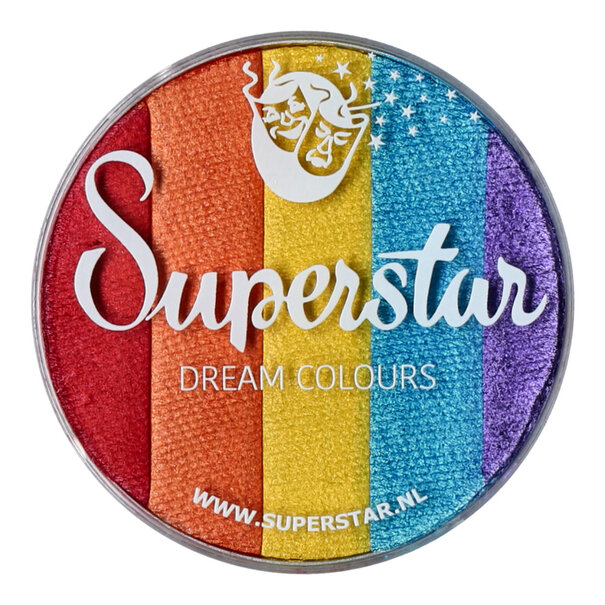 Superstar | Dream Colours Aqua Face- and Bodypaint - Rainbow  45gr